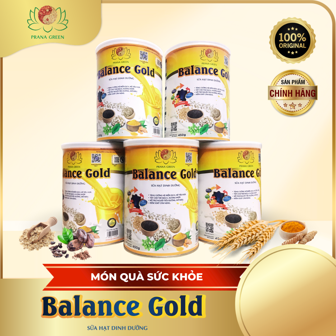 Sữa Hạt Balance Gold Hộp Thiếc, Combo 5 Hộp - Tặng 1 Hộp